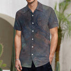 Men’s Short Sleeve Button Down Shirt Intermission Blues