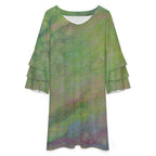 Lotus Leaf Sleeve Dress Standing Ovation Series