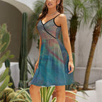 Women's Elegant Suspender Dress Intermission Blues Series