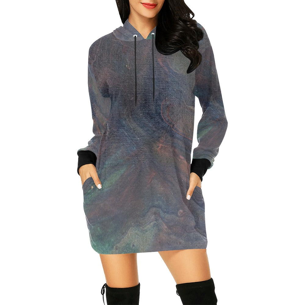 Hoodie Mini Dress Intermission Blues