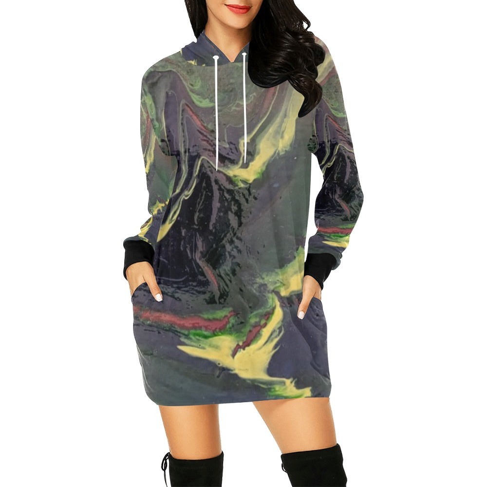 Hoodie Mini Dress Intermission Blues