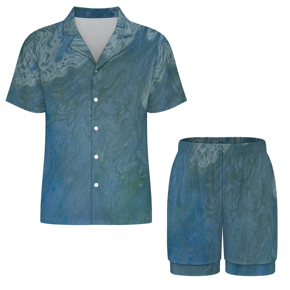 Women’s Short Sleeve Pajama Set Intermission Blues