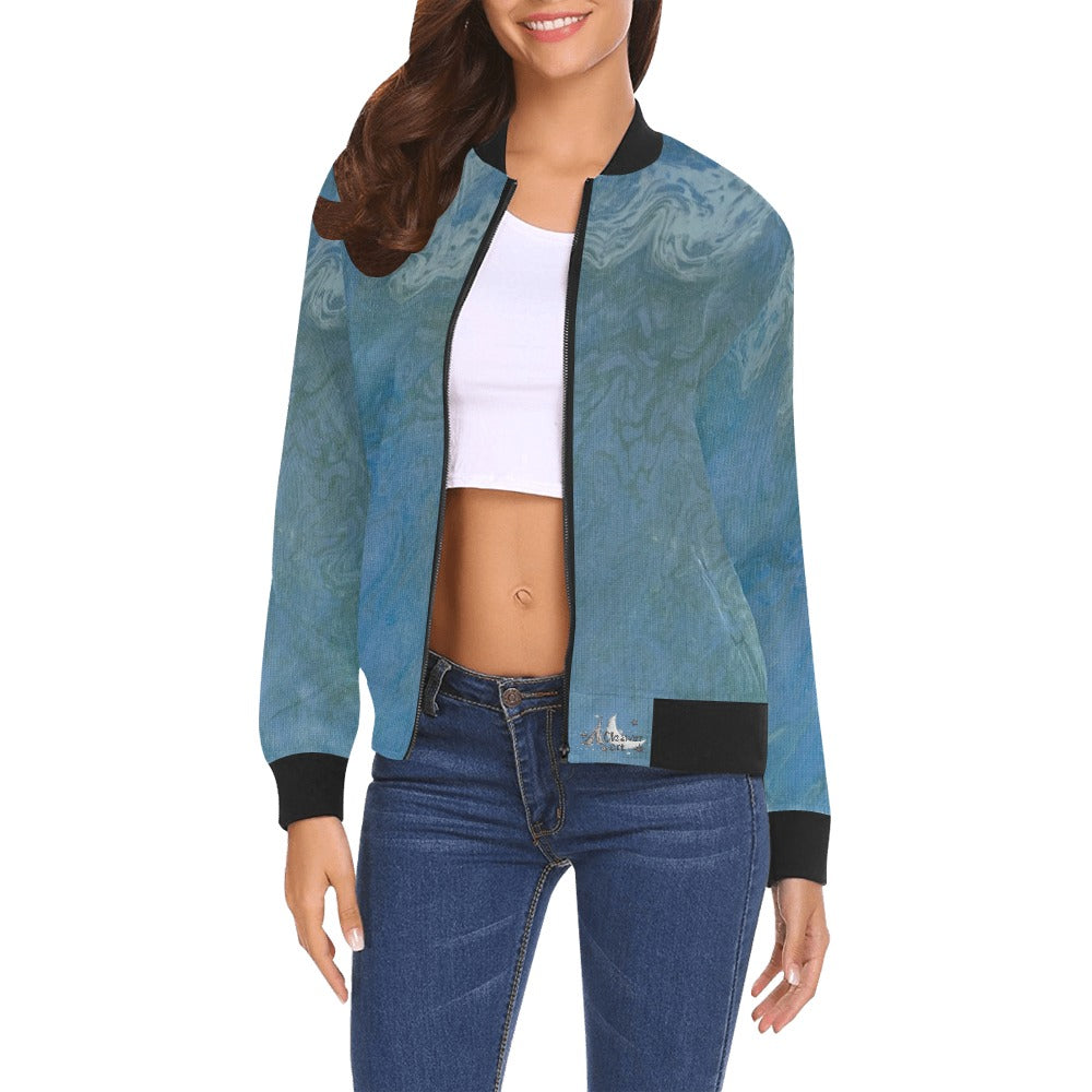 Ladie's Bomber Jacket Intermission Blues Series