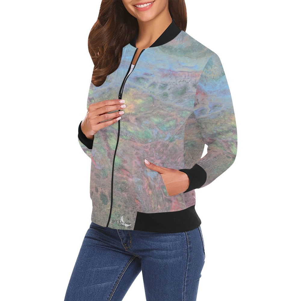 Ladie's Bomber Jacket Intermission Blues Series