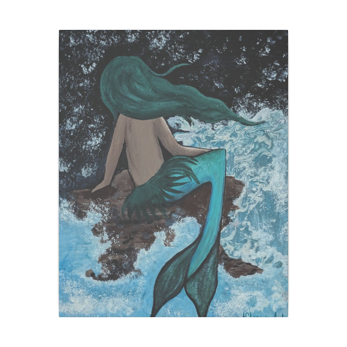 Mermaid Musing Canvas Print