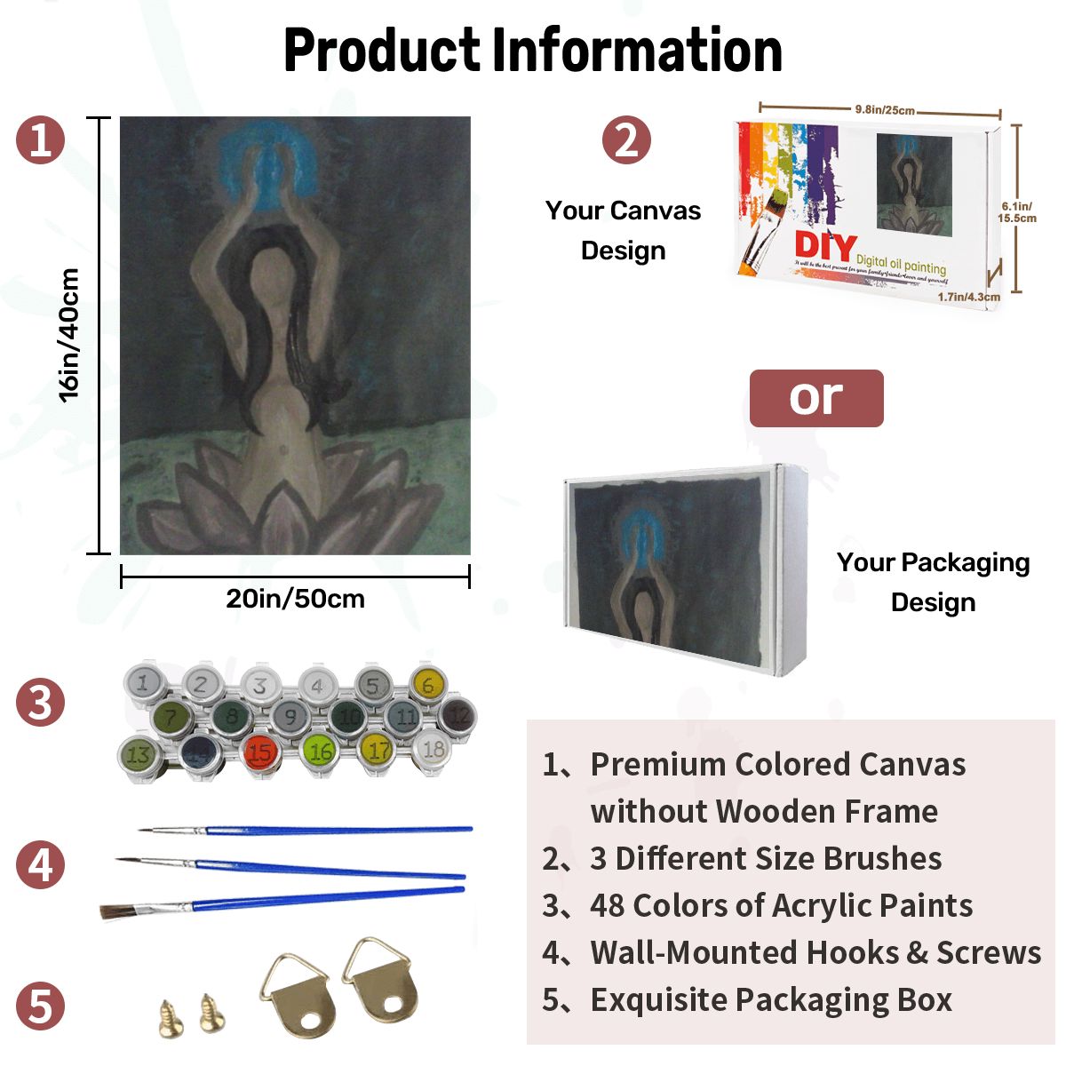 Paint by Numbers Kit Lotus Lady