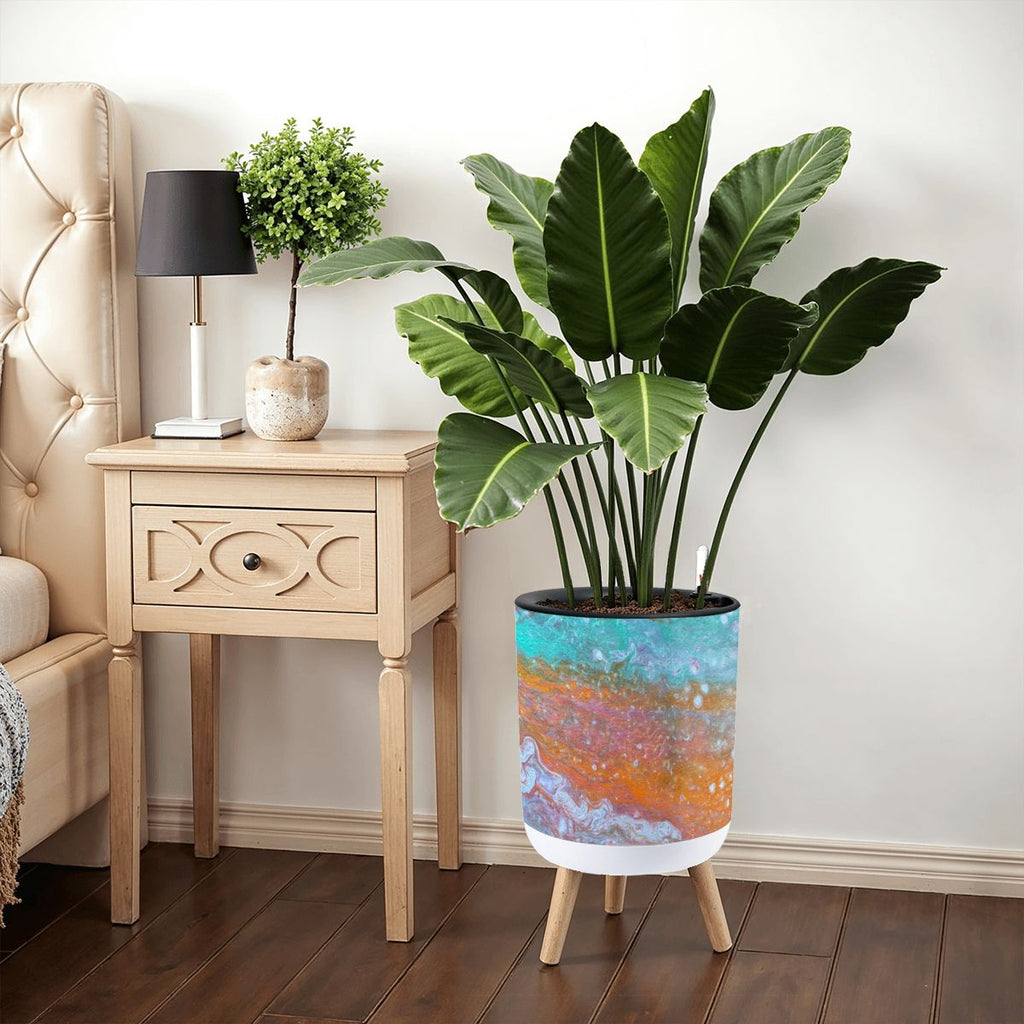 Statement Planter with Legs Undertow