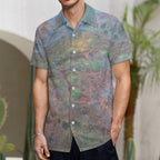 Men’s Short Sleeve Button Down Shirt Intermission Blues