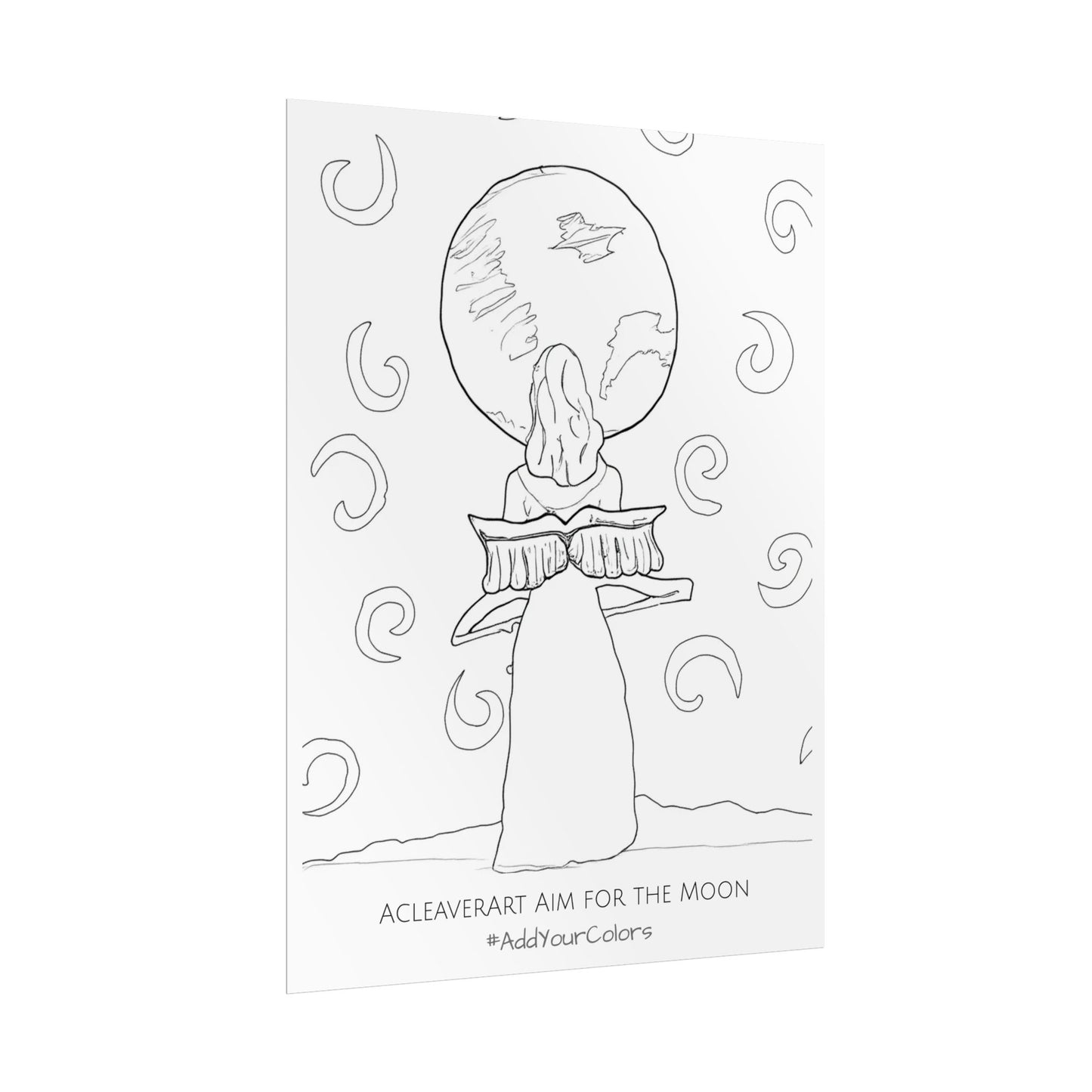 Aim for the Moon #AddYourColors Posters