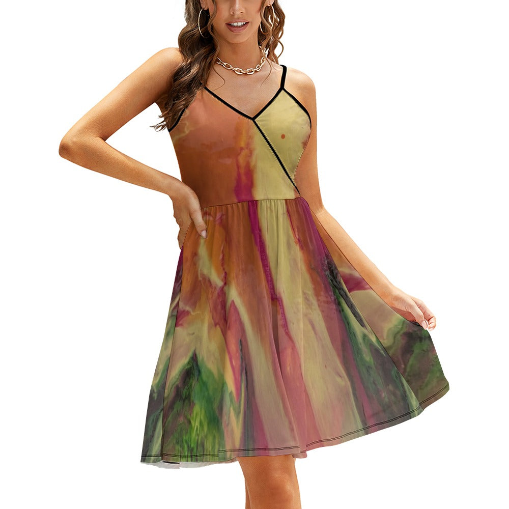 Women's Elegant Suspender Dress Standing Ovation Series