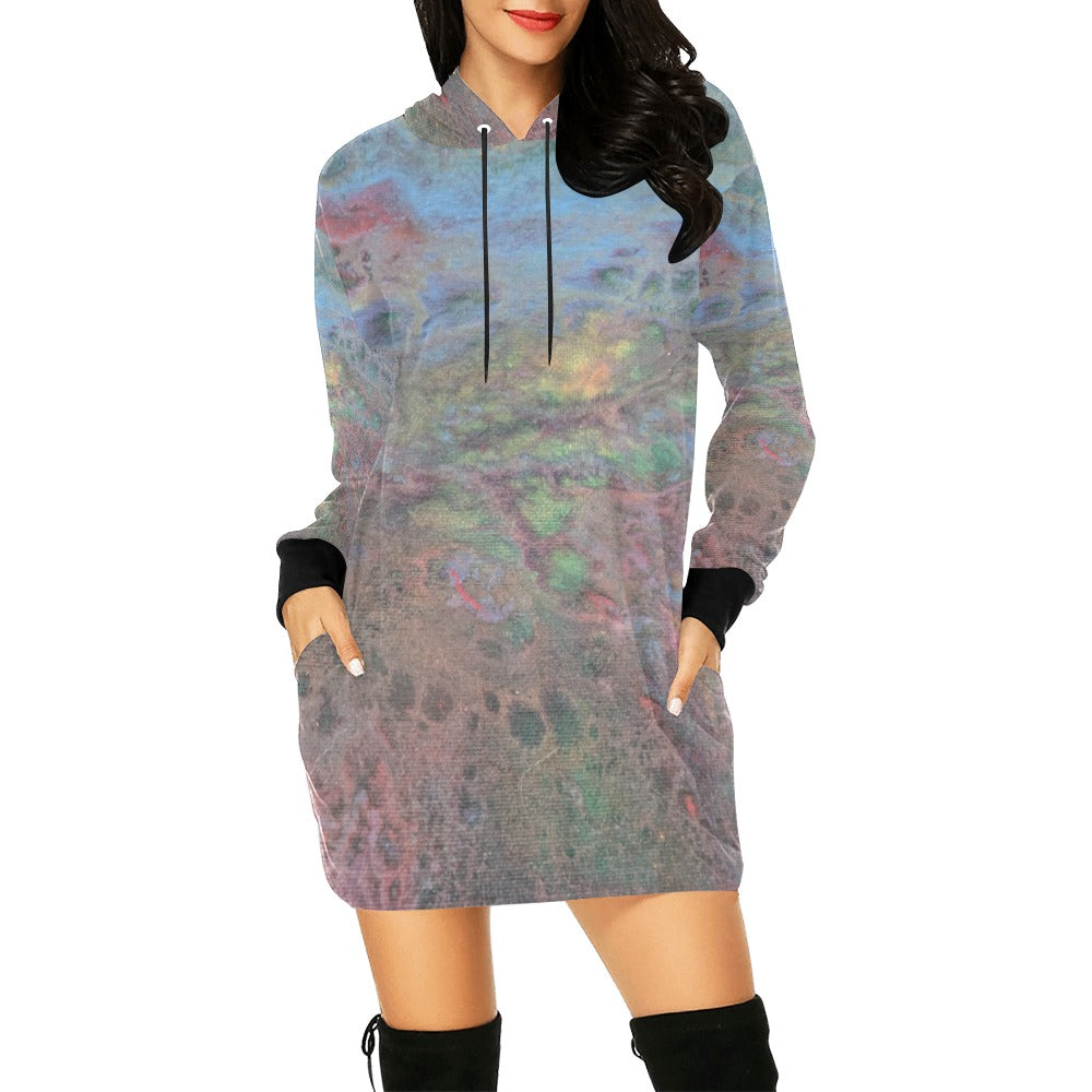 Hoodie Mini Dress Intermission Blues