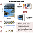 Paint by Numbers Kit Moonlit beach