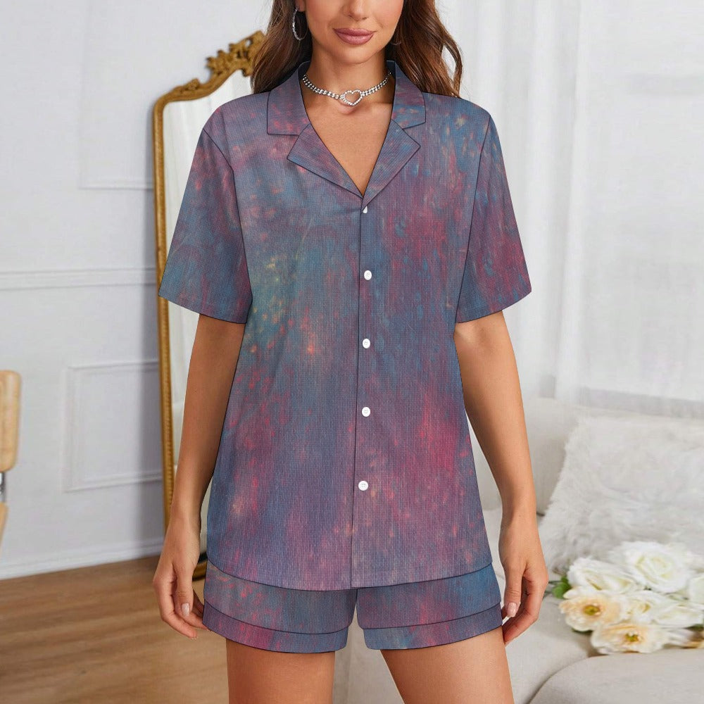 Women’s Short Sleeve Pajama Set Intermission Blues