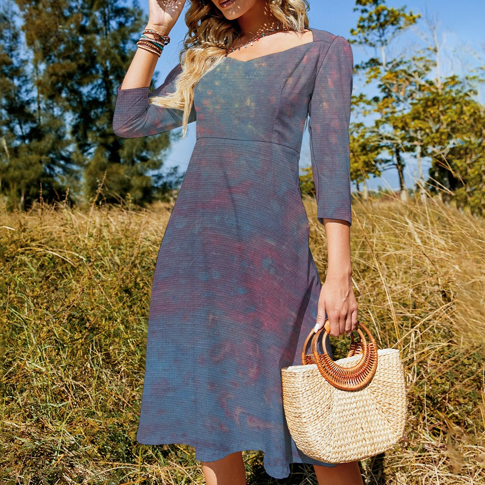 Sweetheart Knot Flare Dress Intermission Blues Series