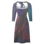 Sweetheart Knot Flare Dress