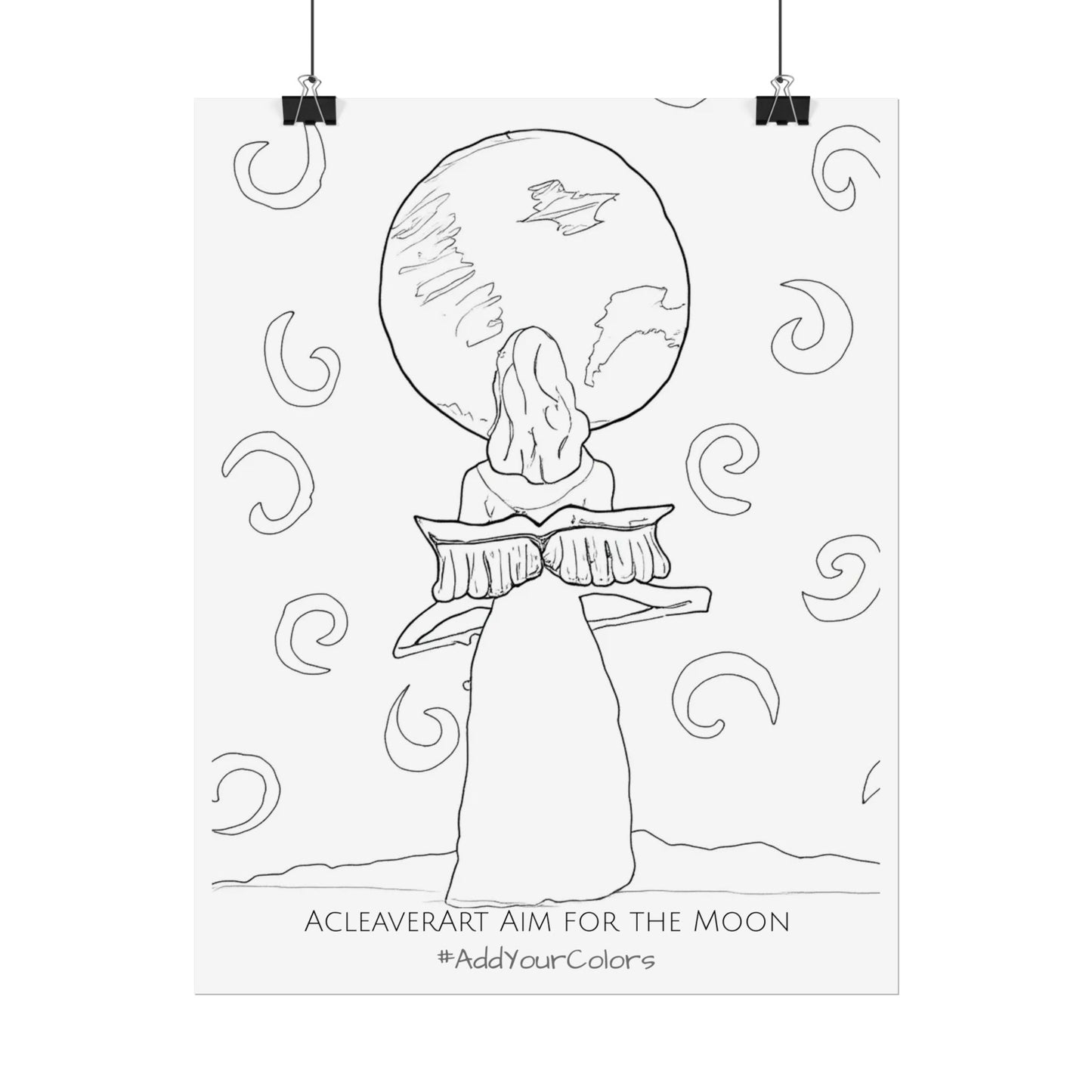 Aim for the Moon #AddYourColors Posters