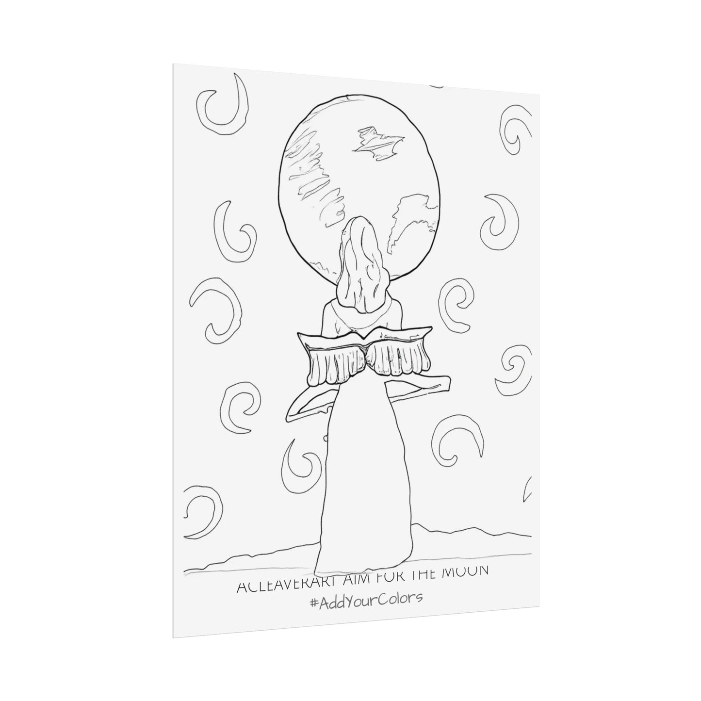 Aim for the Moon #AddYourColors Posters