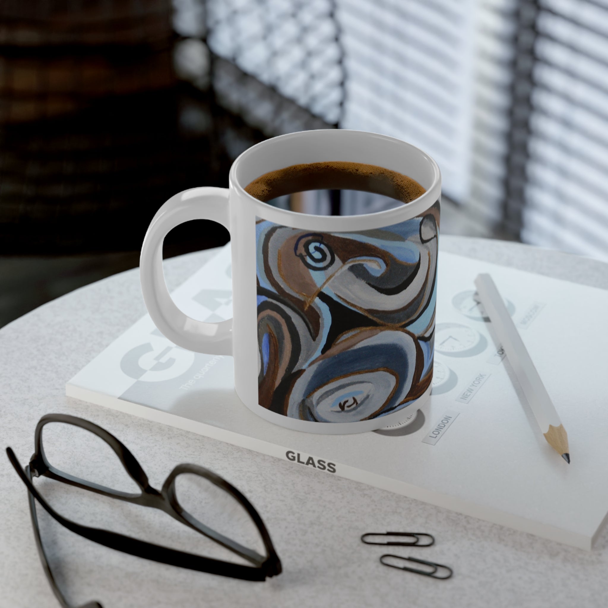 Blue Inspirations Jumbo Studio Mug