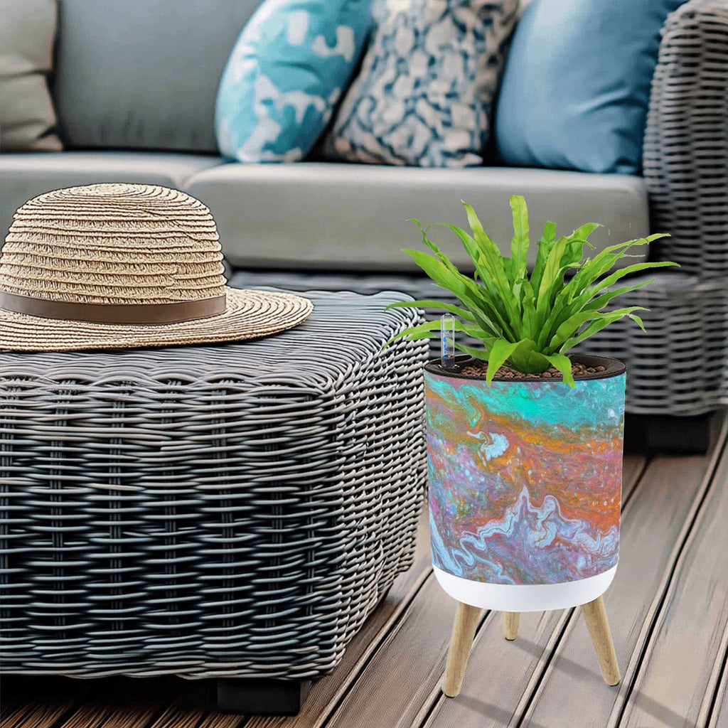 Statement Planter with Legs Undertow
