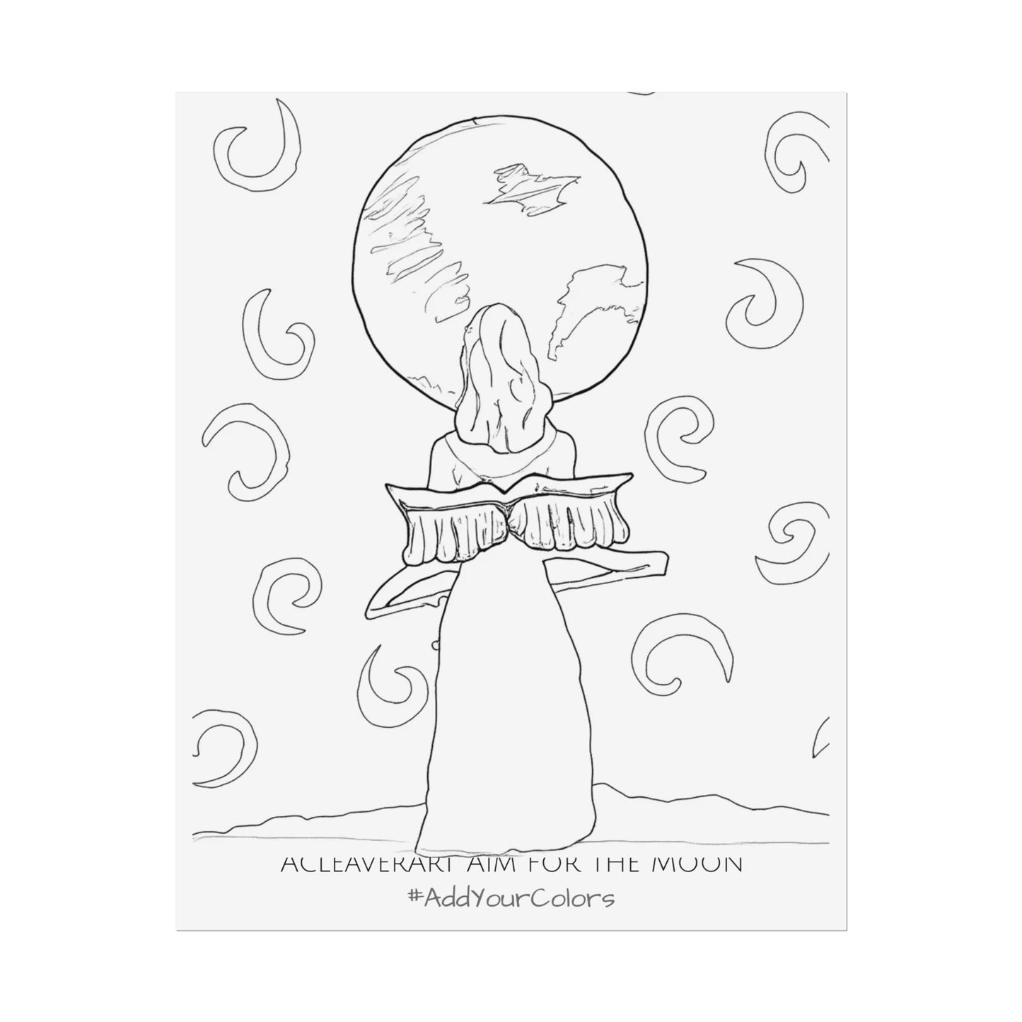 Aim for the Moon #AddYourColors Posters