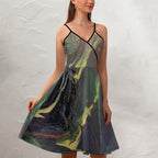 Women's Elegant Suspender Dress Intermission Blues Series