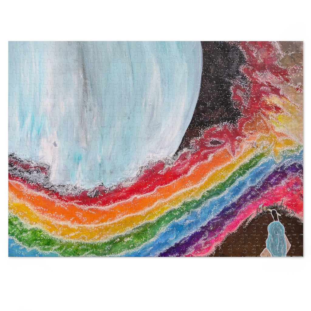 Silent Rainbow Jigsaw Puzzle with Tin