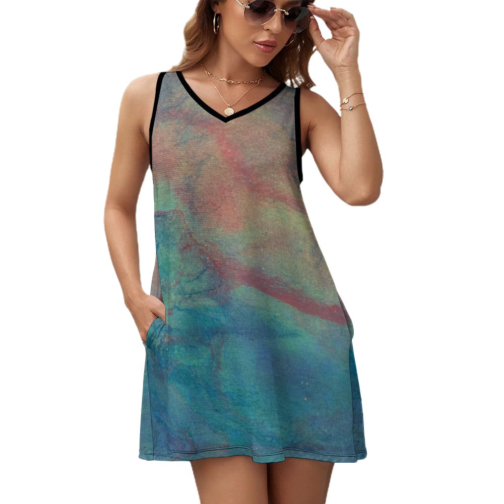 Pocket Tank Top Dress Intermission Blues Series