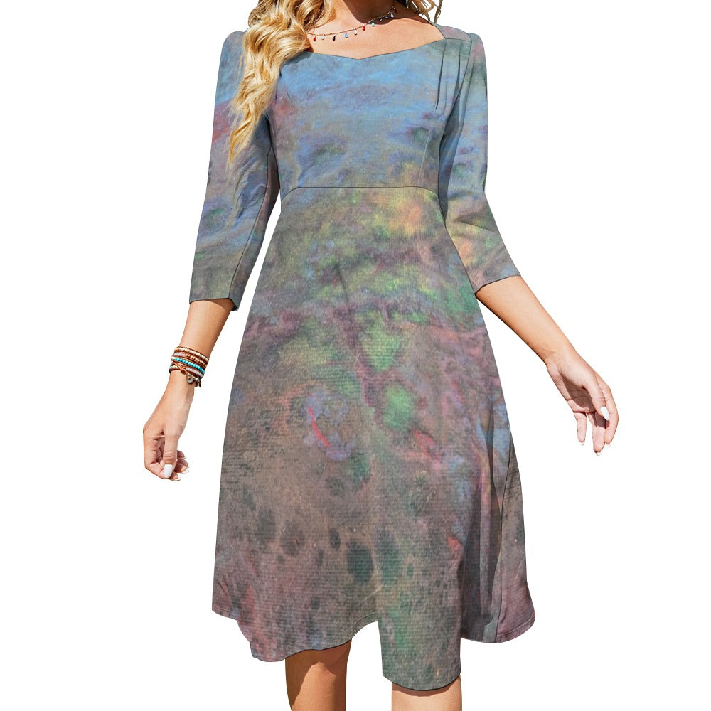 Sweetheart Knot Flare Dress Intermission Blues Series