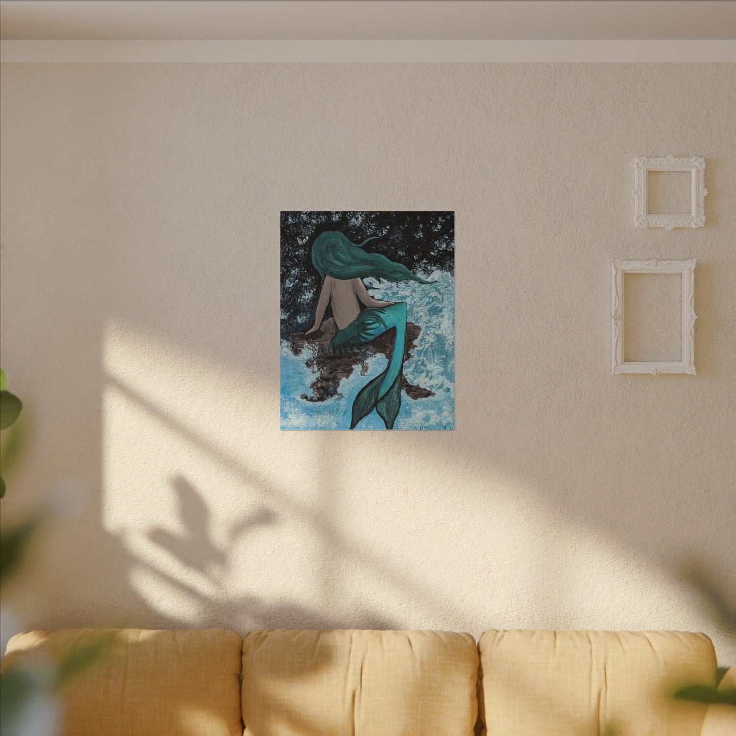 Mermaid Musing Canvas Print