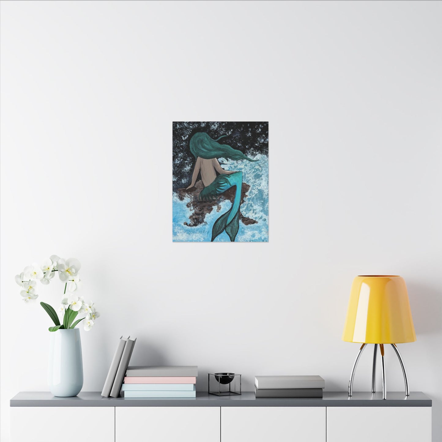 Mermaid Musing Canvas Print