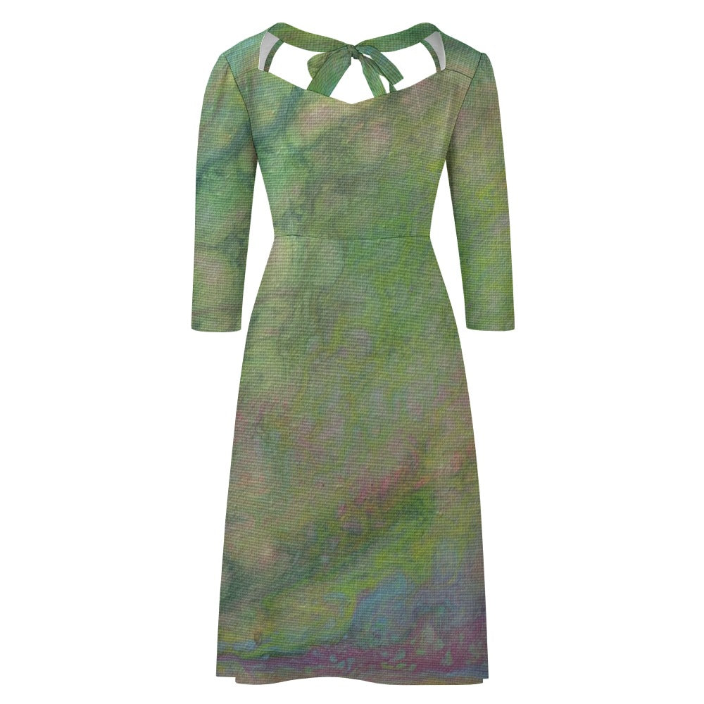 Sweetheart Knot Flare Dress Standing Ovation Series