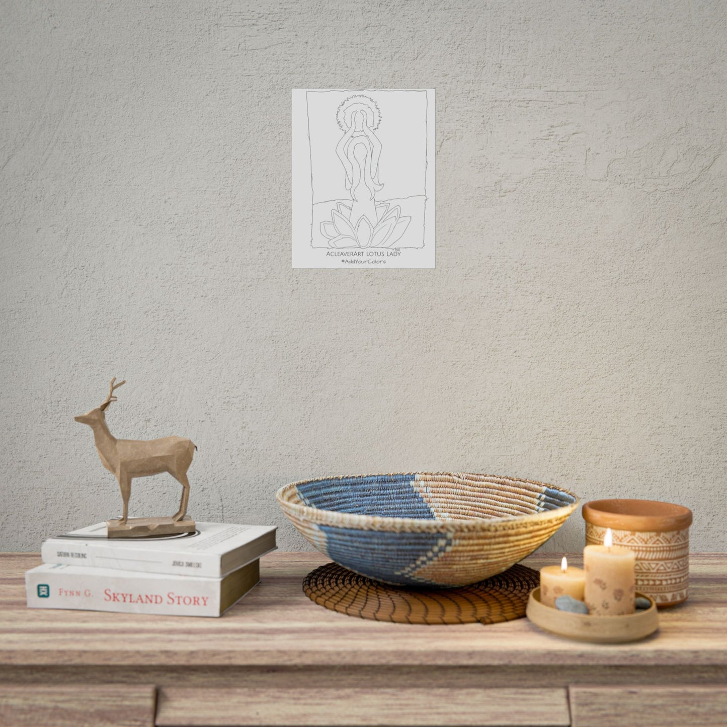 Lotus Lady #AddYourColors Posters