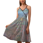 Women's Elegant Suspender Dress Intermission Blues Series