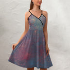 Women's Elegant Suspender Dress Intermission Blues Series