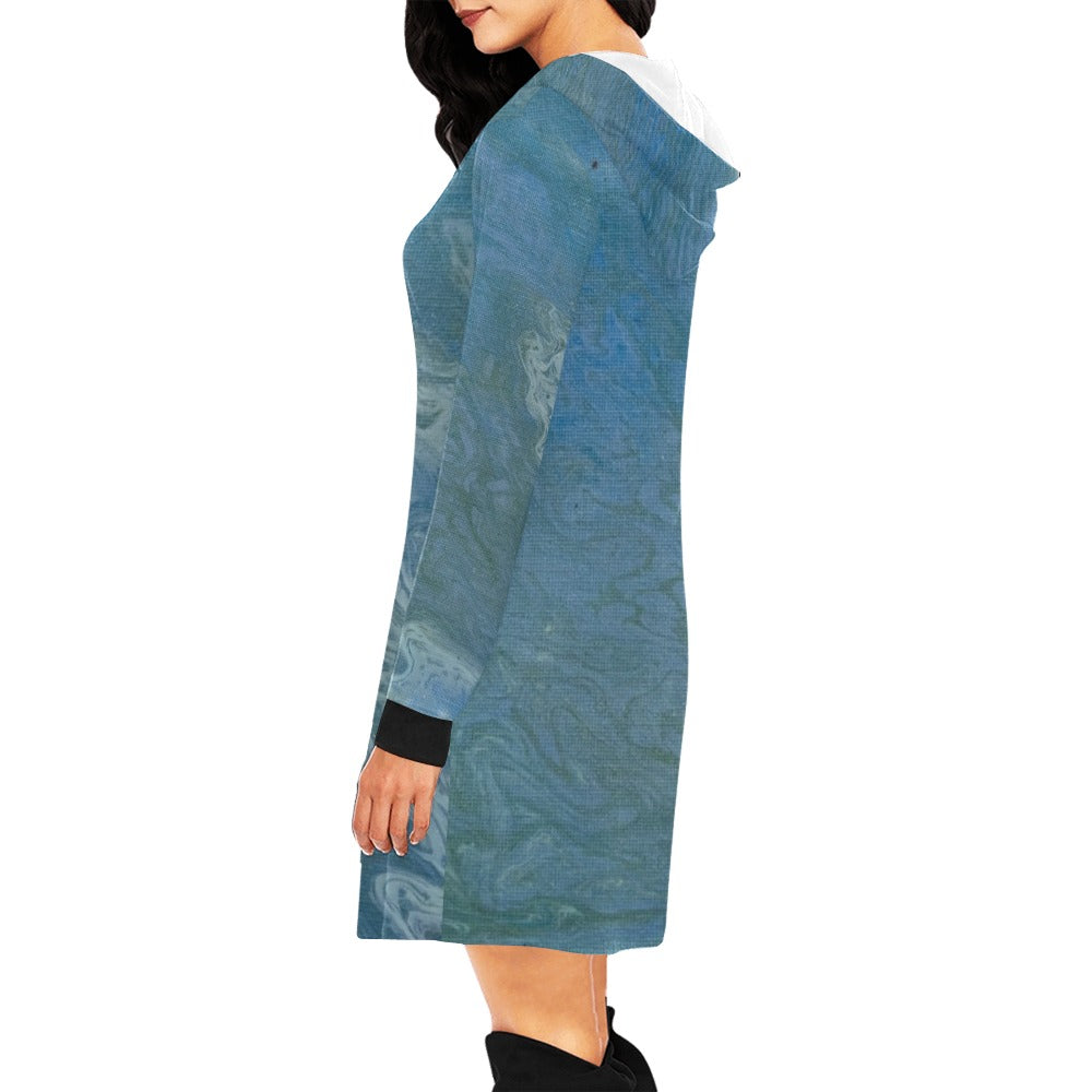 Hoodie Mini Dress Intermission Blues