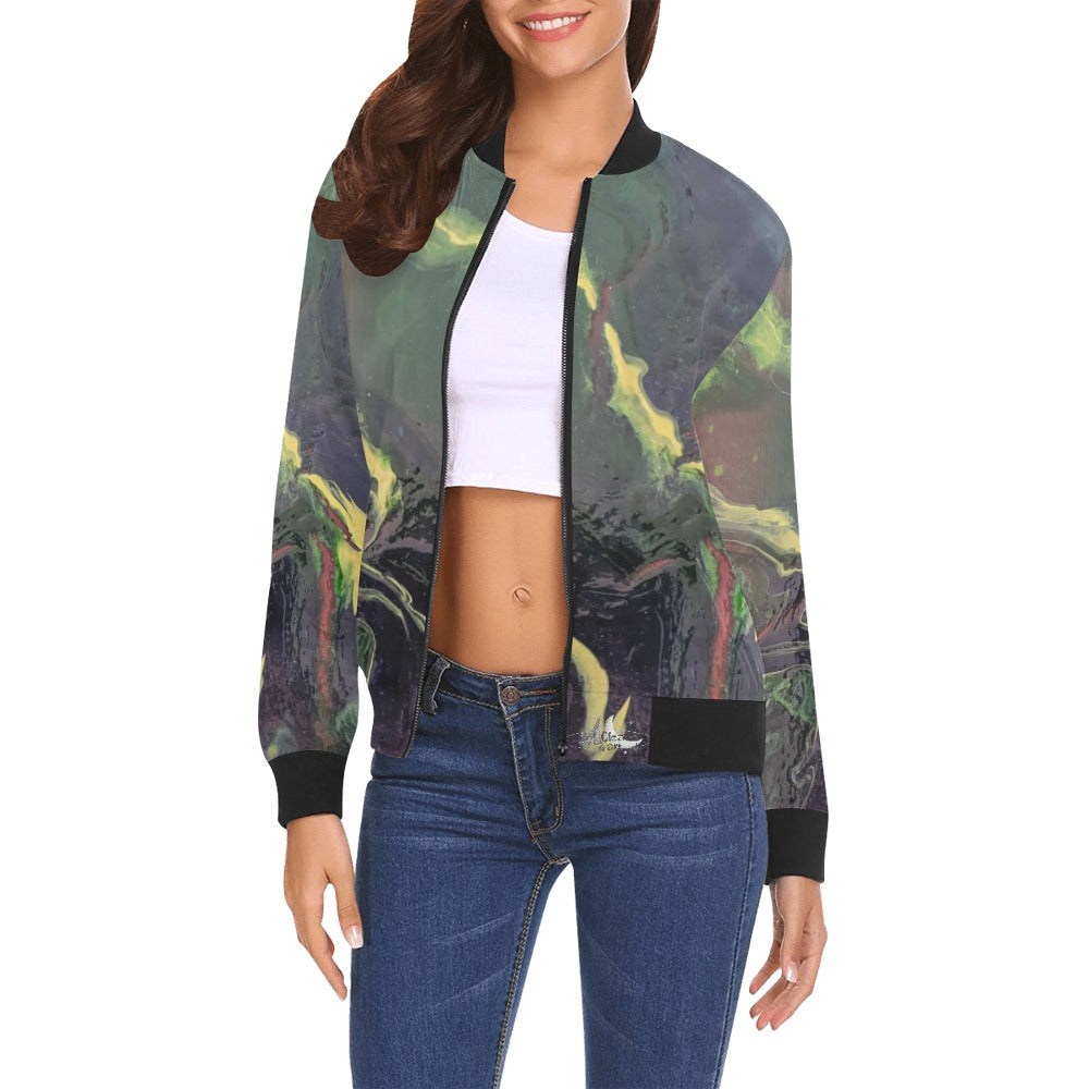 Ladie's Bomber Jacket Intermission Blues Series