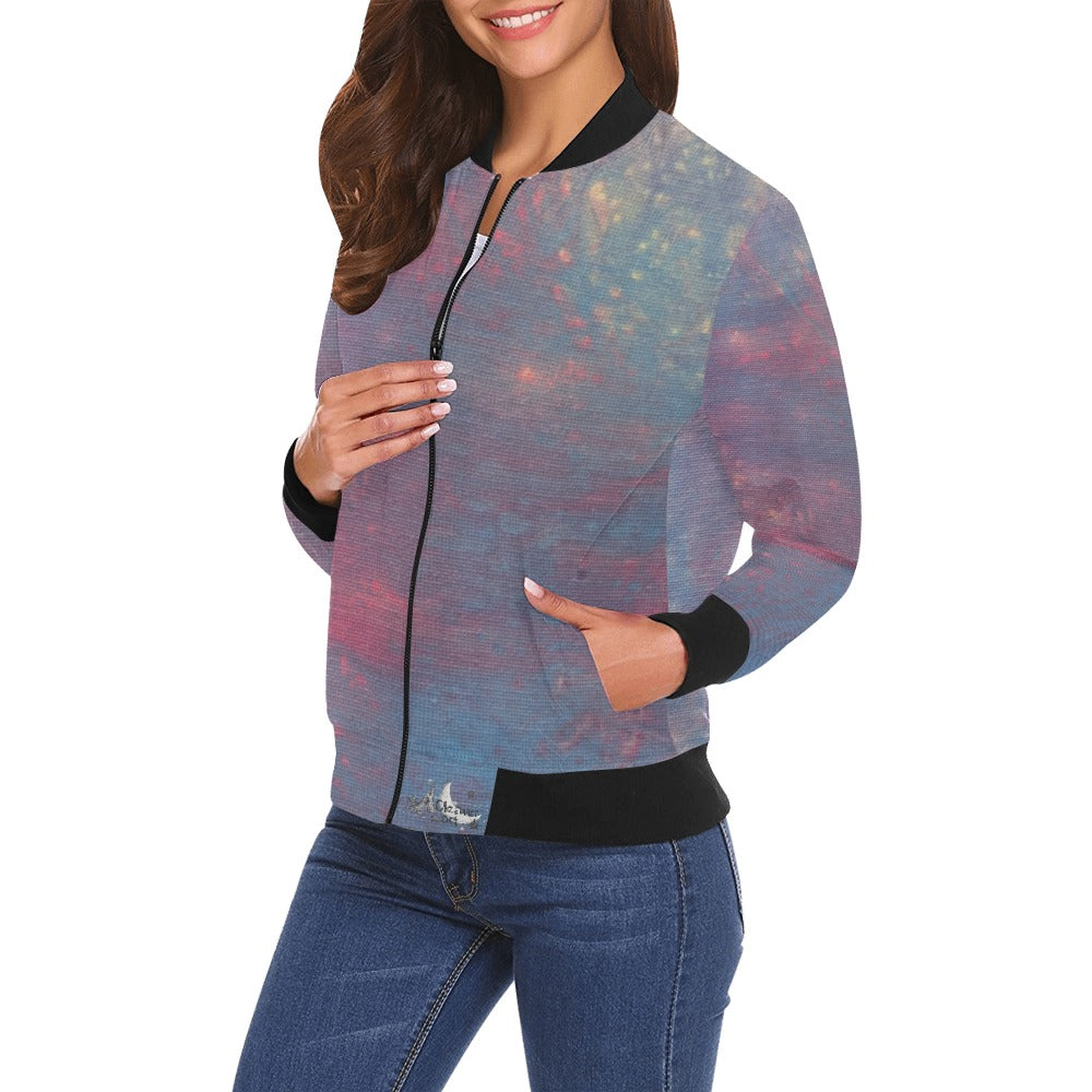 Ladie's Bomber Jacket Intermission Blues Series