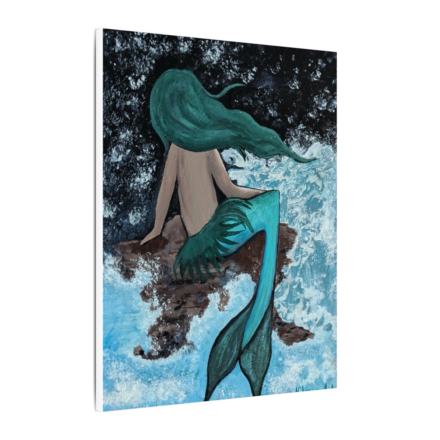 Mermaid Musing Canvas Print