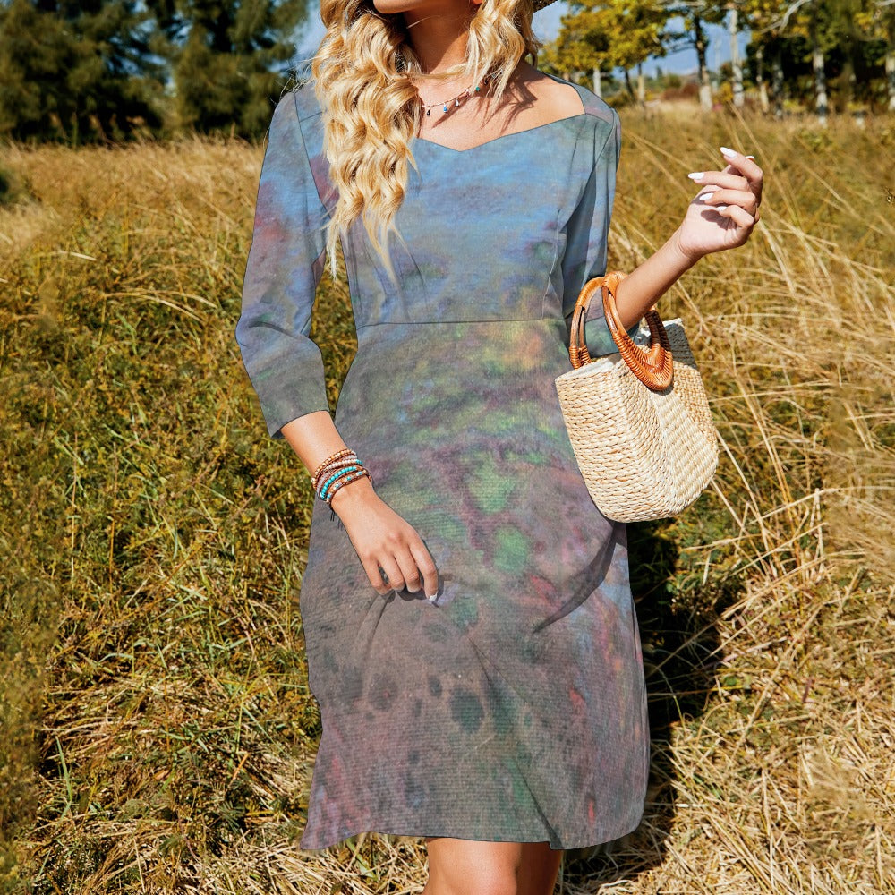 Sweetheart Knot Flare Dress Intermission Blues Series