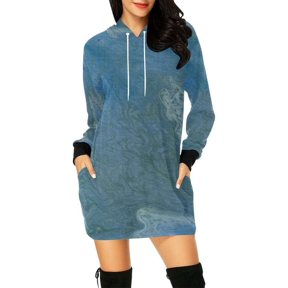 Hoodie Mini Dress Intermission Blues