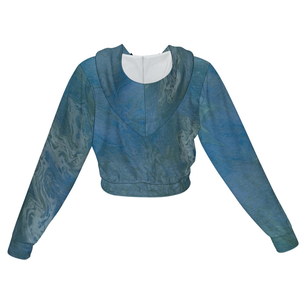Women’s Cropped Zip Jacket Intermission Blues