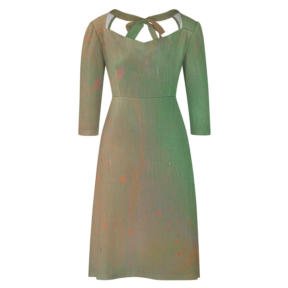 Sweetheart Knot Flare Dress Standing Ovation Series