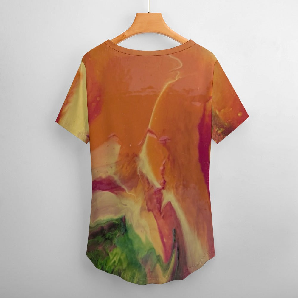 Women’s Printed V-Neck Tee Standing Ovation Series
