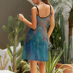 Women's Elegant Suspender Dress Intermission Blues Series