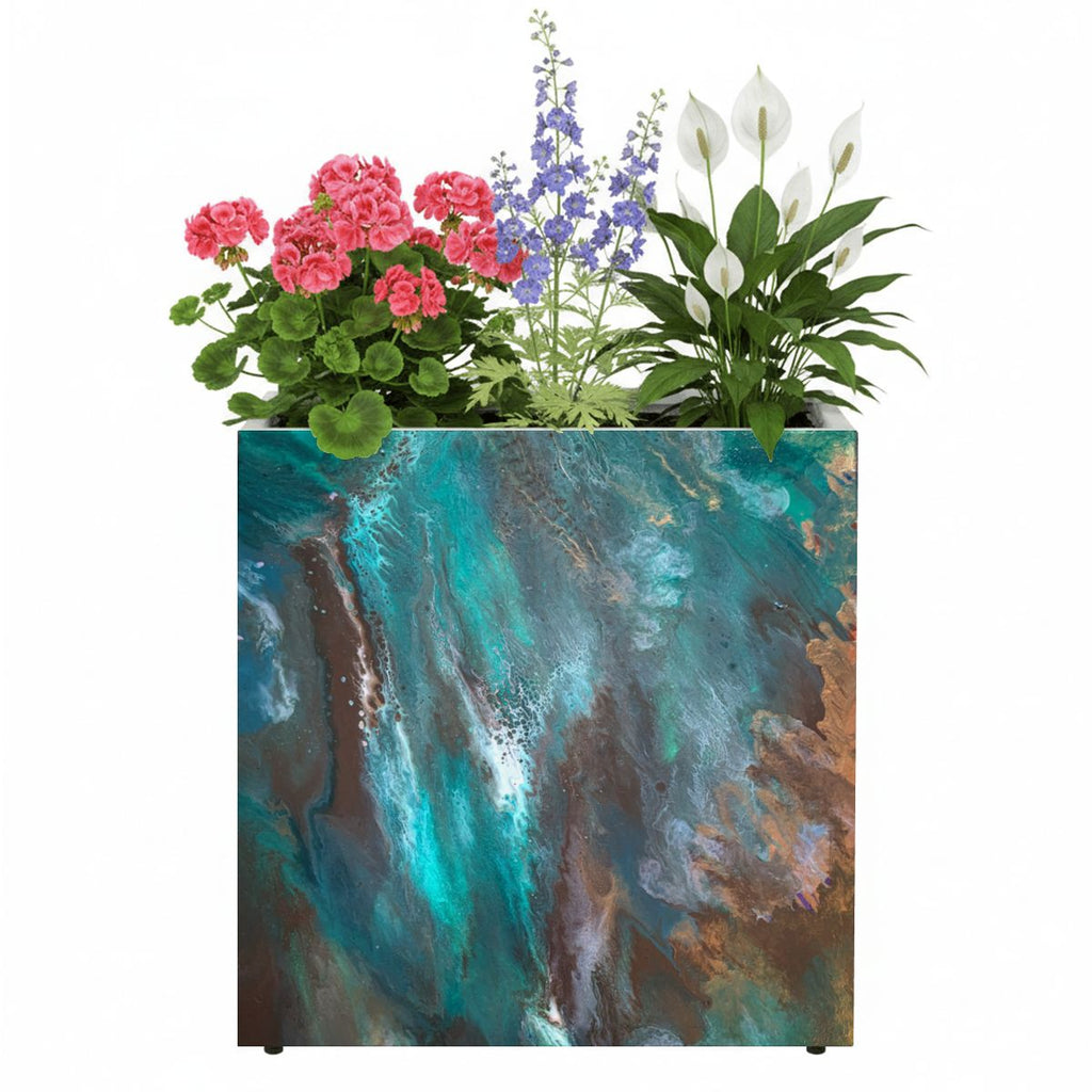 Outdoor Metal Art Planter – Artist Edition Boy in the Woods