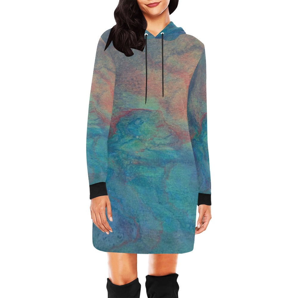 Hoodie Mini Dress Intermission Blues