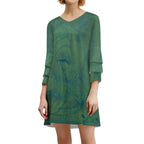 Lotus Leaf Sleeve Dress Standing Ovation Series