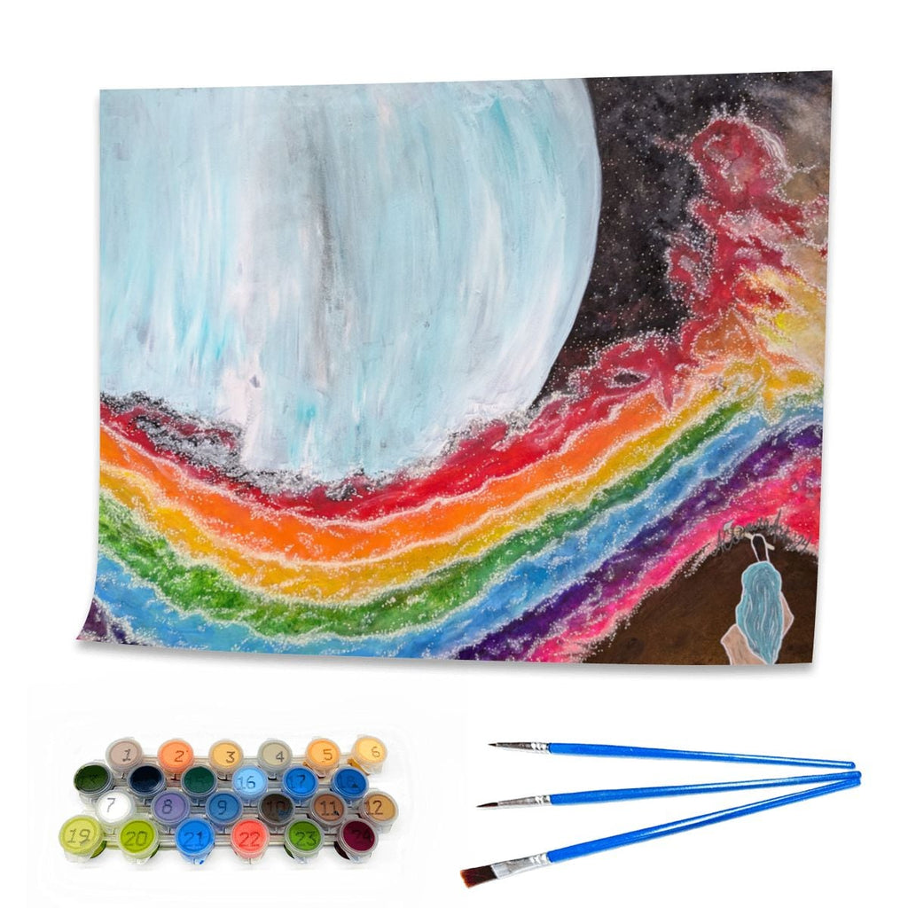 Paint by Numbers Kit Silent Rainbow