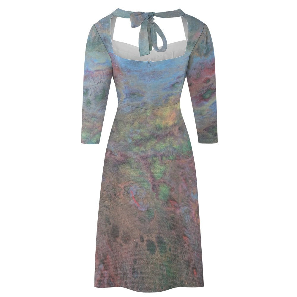 Sweetheart Knot Flare Dress Intermission Blues Series