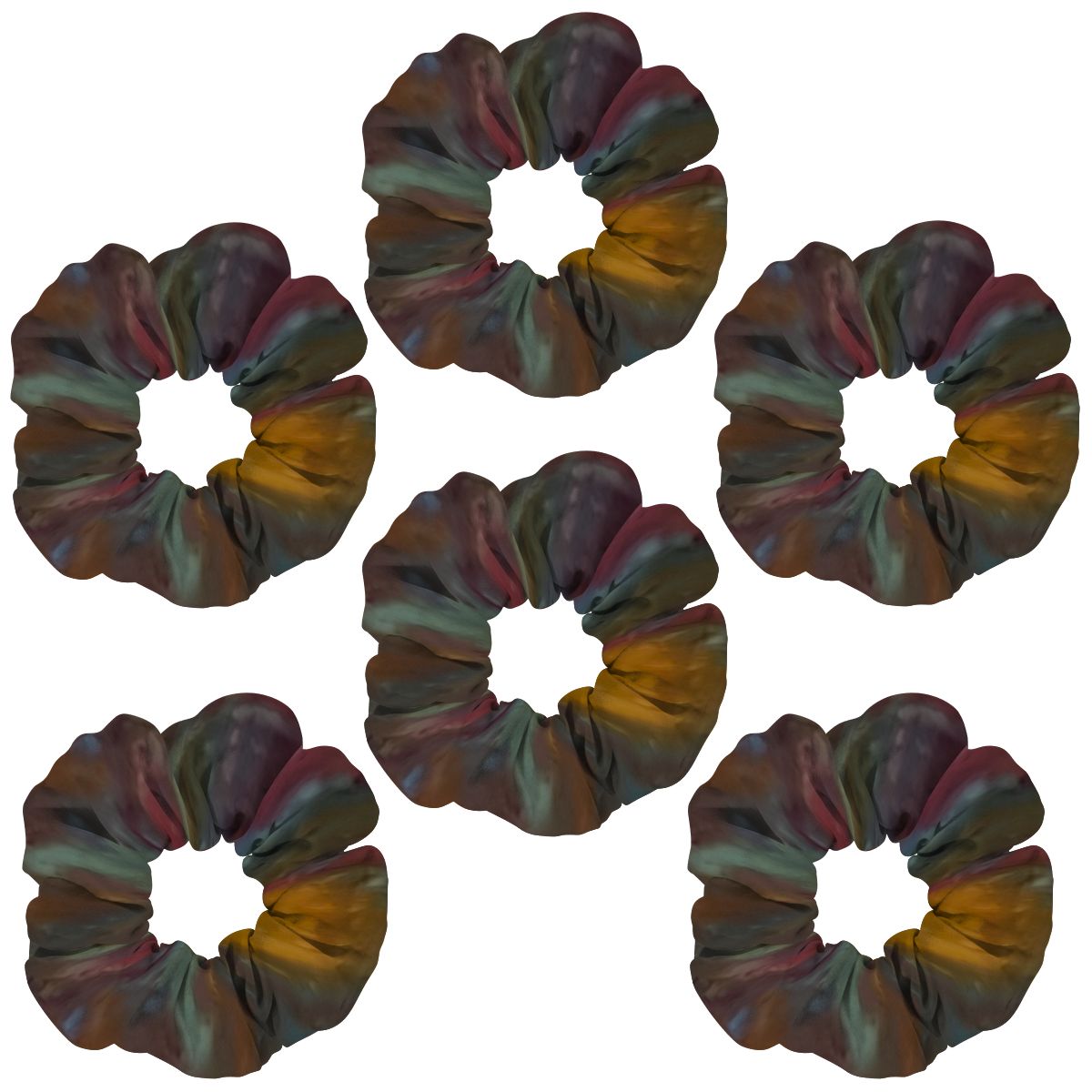 6 Pack Hair Scrunchies
